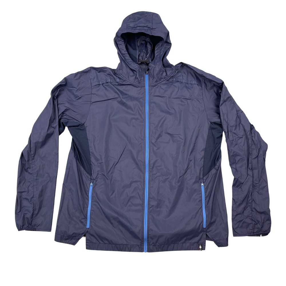 Smartwool Merino Sport Ultra Light Hoodie Jacket Mens XXL Navy Blue SW000380